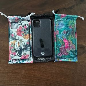 Loopy Apple 11 Pro Max Phone Cases with Bag - LOT OF 3